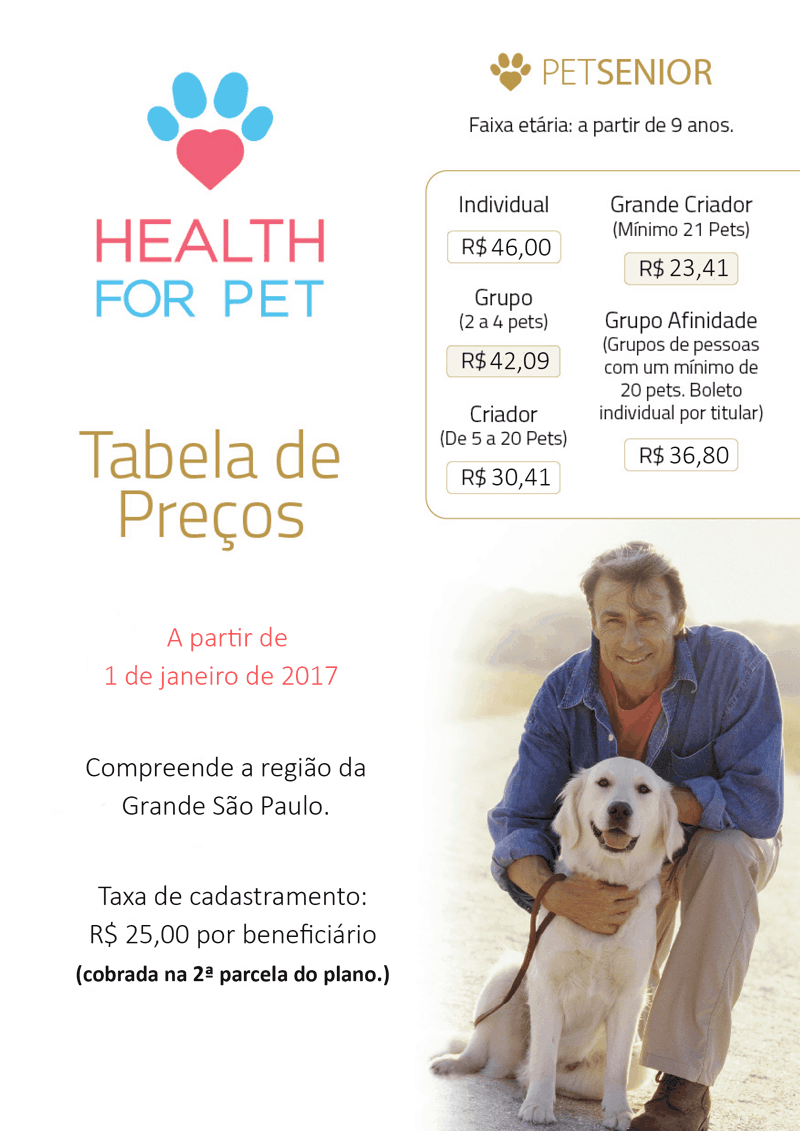Tabela Pet Senior